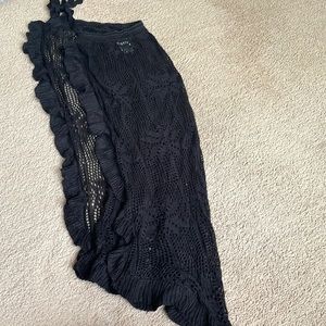 Black bikini cover up